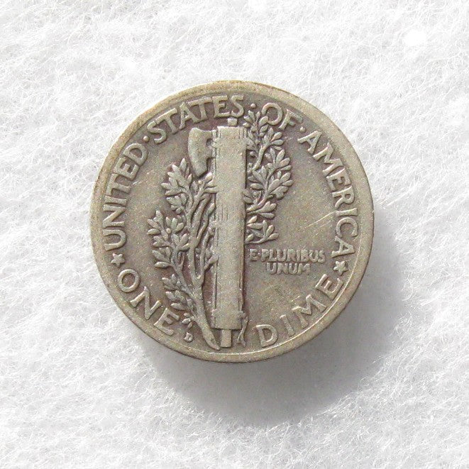 1921D Mercury Dime VG-8 - Of Coins & Crystals