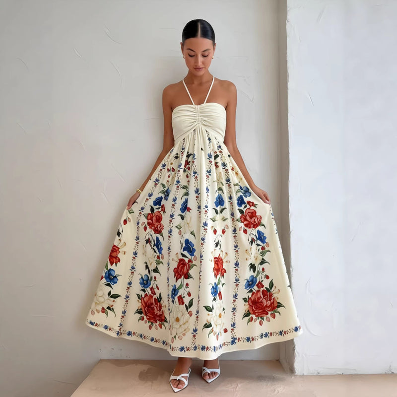Cami Floral Vacation Maxi Boho Dress