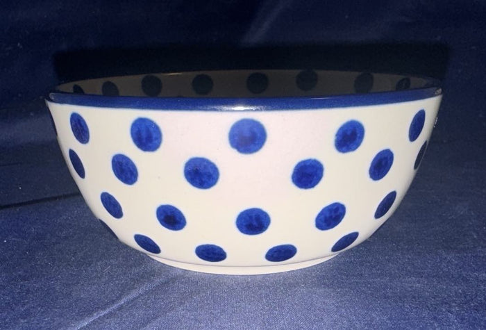 Ceramika Artystyczna Polka Dot Delight Ice Cream Bowl - Shape: 017 - Pattern: Polka Dot Delight (61X)