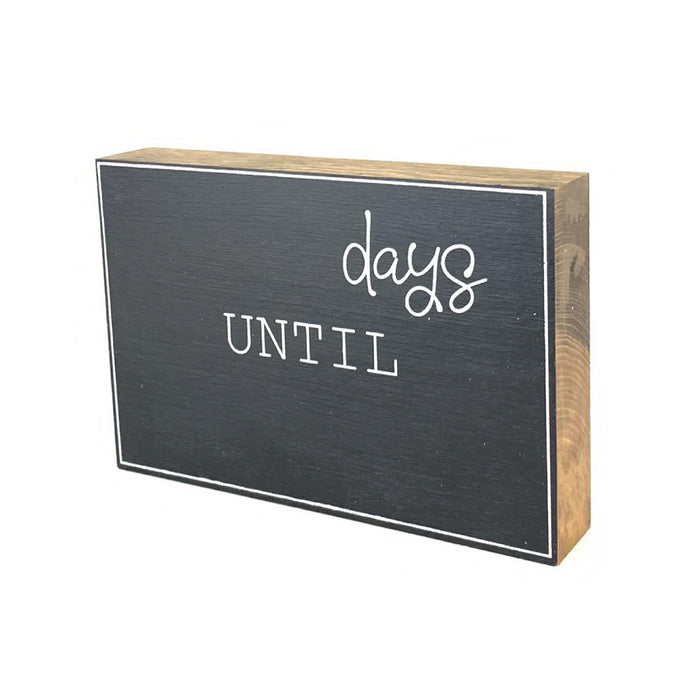 Days Until Large Countdown <br>Shelf Block