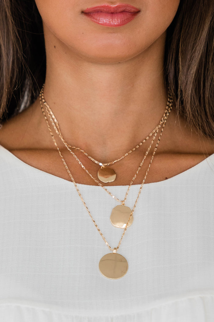 Expect The Best Gold Layered Necklace