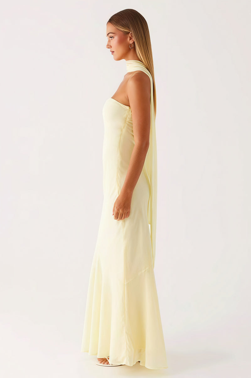 Floral Tie Fishtail Vacation Maxi Dress