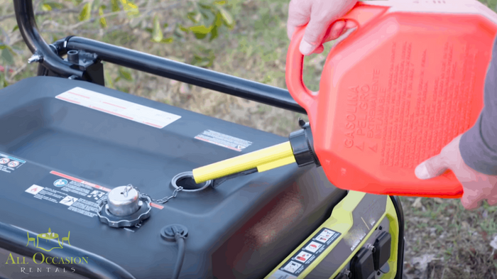 Generator 5 gallon gas tank.