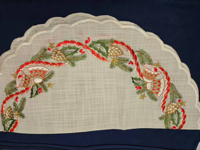 German Round Doily 19 Inches Bells