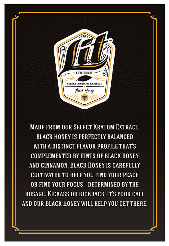 LIt Culture Black Honey Kratom Shots