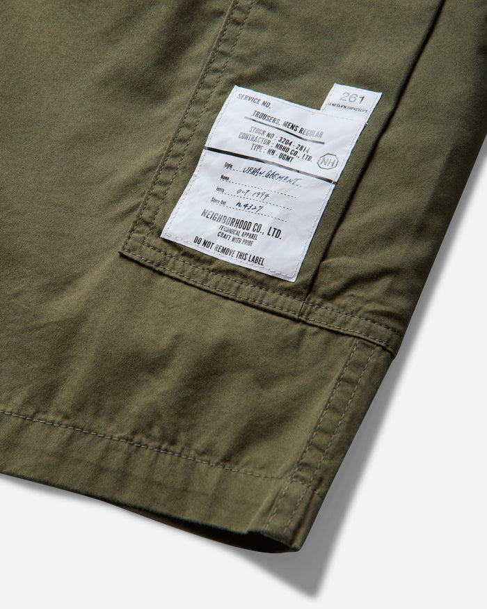 Neighborhood Wide Cargo Short Pants Olive Drab Shorts Cargo Short 261SPNH-PTM04 OLIVEDRAB