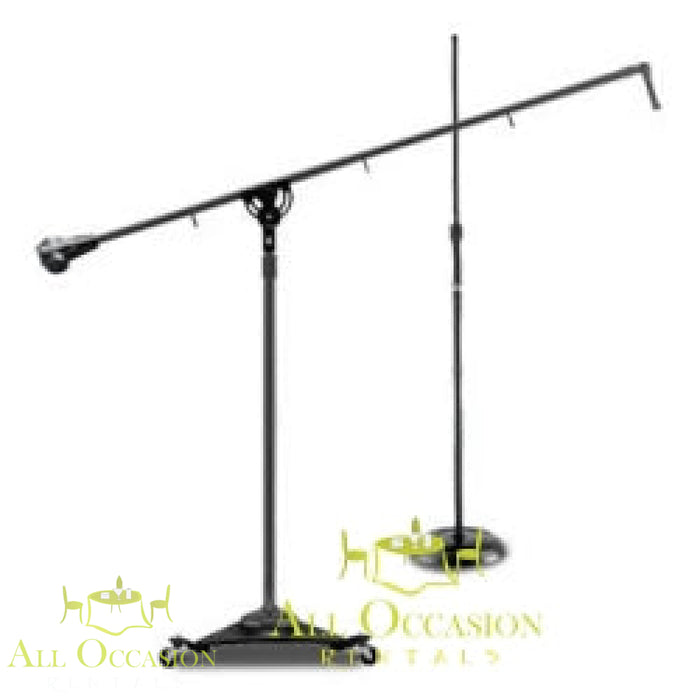 Microphone Stand Boom rental available at All Occasion Rentals, featuring sturdy design and adjustable height.