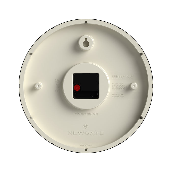 Newgate Number Four Echo wall clock in black 30cm