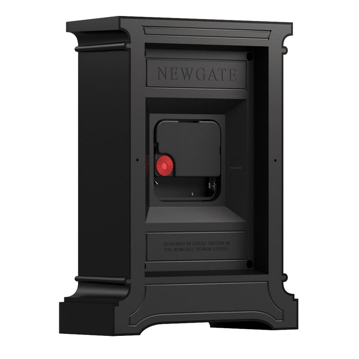 Newgate Time Lord mantel clock in black