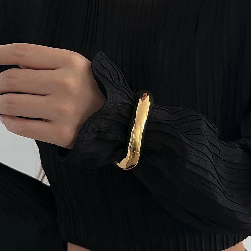 Punk Style Irregular Wide Set Bracelet