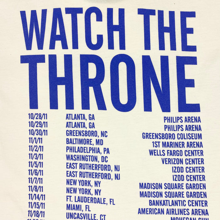 Watch The Throne 2012 USA Flag Tee In White