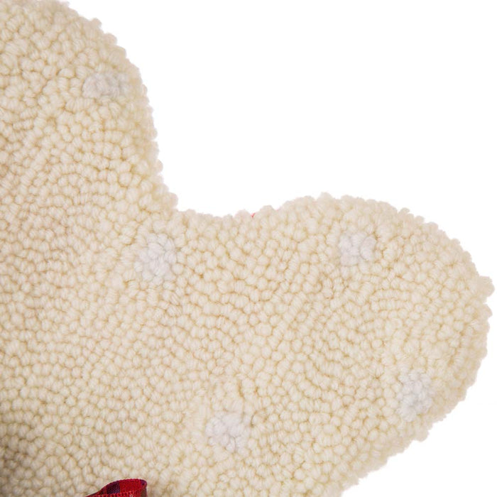 12.50"L Bone Shape Hooked Christmas Stocking