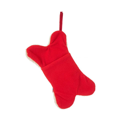 12.50"L Bone Shape Hooked Christmas Stocking