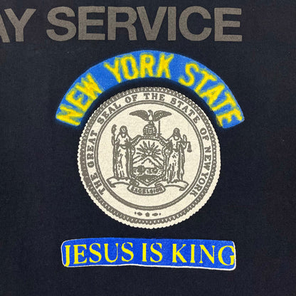 Jesus Is King 2019 NY Sunday Service Tee in Navy