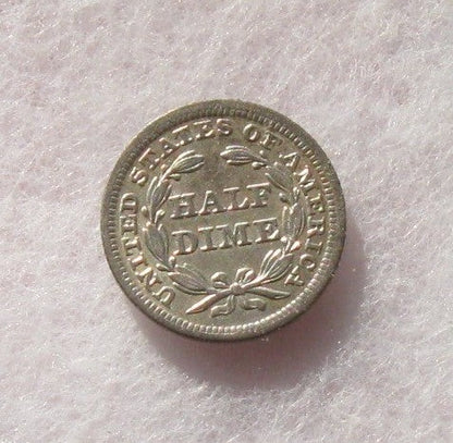 1845 RPD Half Dime AU50 - reserved for Mike Davis