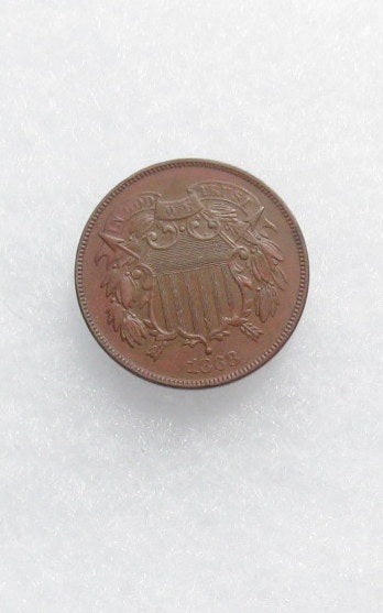 1868 Two Cents AU-55 | Of Coins & Crystals