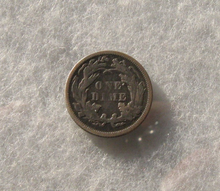 1873 Arrows Seated Liberty Dime VF-30