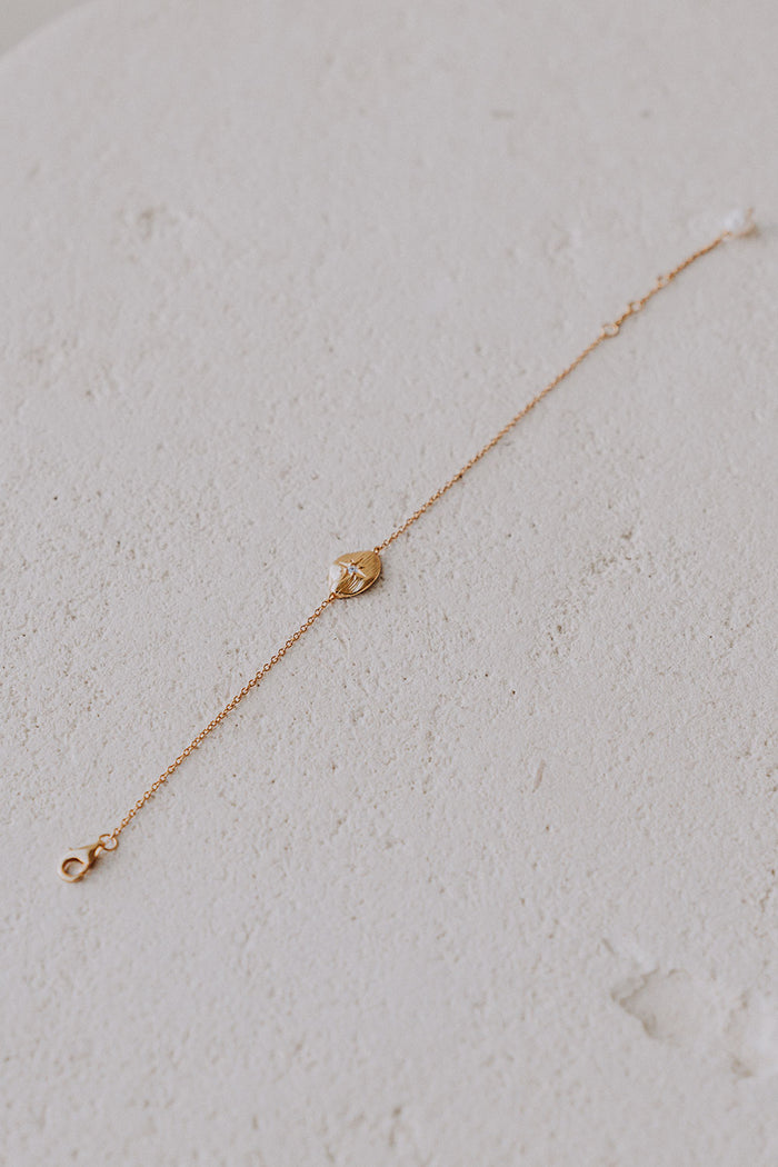 18k Gold Plated Fine Chain Pendant Prearl Nova Bracelet
