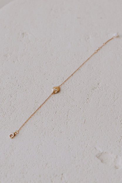 18k Gold Plated Fine Chain Pendant Prearl Nova Bracelet