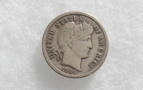 1904S Barber Dime F-15 | Of Coins & Crystals