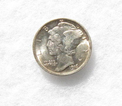 1916 Mercury Dime MS-65FSB - Of Coins & Crystals