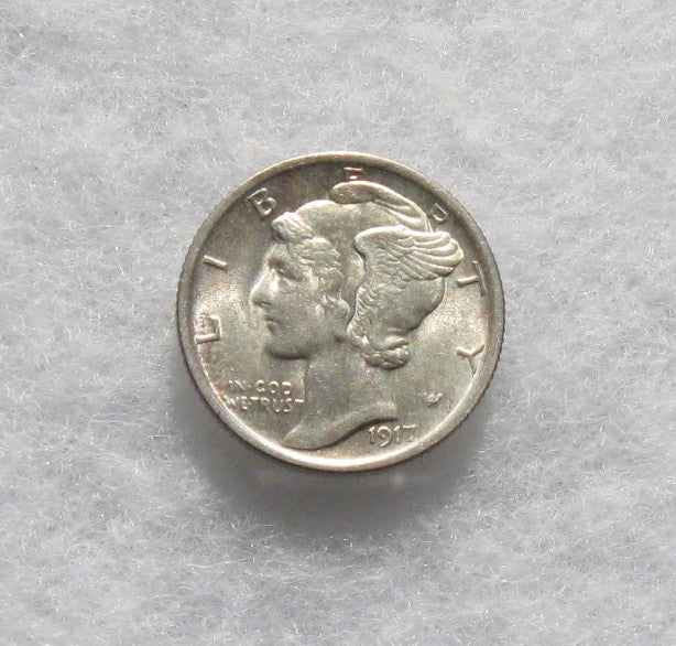 1917 Mercury Dime MS-62 FB