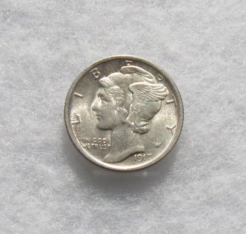 1917 Mercury Dime MS-62 FB