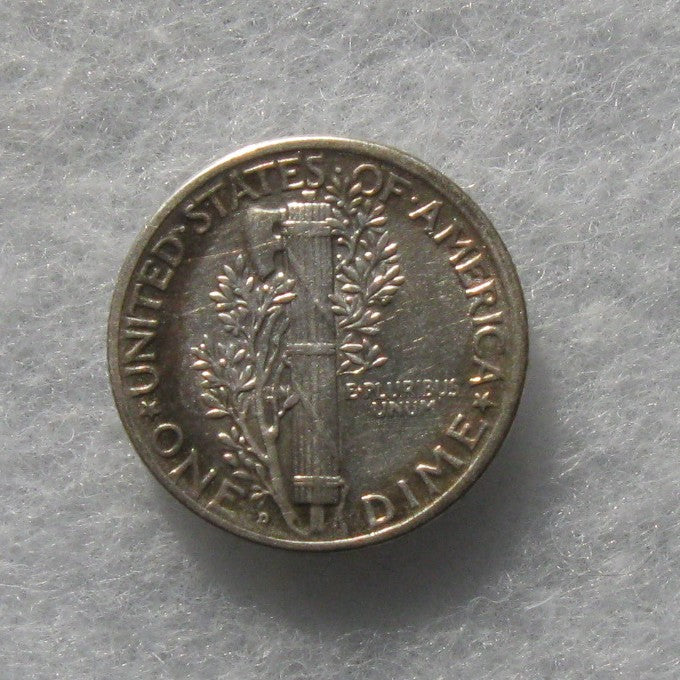 1927D Mercury Dime AU-50 - Of Coins & Crystals