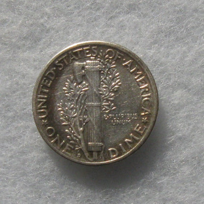 1927D Mercury Dime AU-50 - Of Coins & Crystals