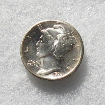 1928S Mercury Dime MS-62