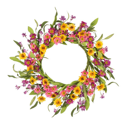 24"D Artificial Chrysanthemum Wreath