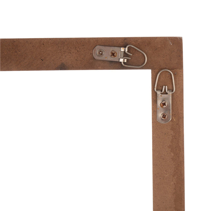 28"H Wooden Window Frame with 24"D Magnolia Wreath