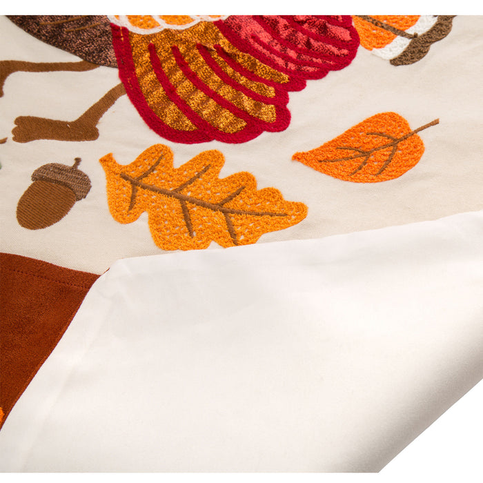 32"L Cotton Embroidered Turkey Apron