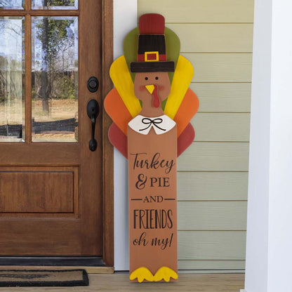 40.00“H Thanksgiving Wooden Turkey Porch Decor
