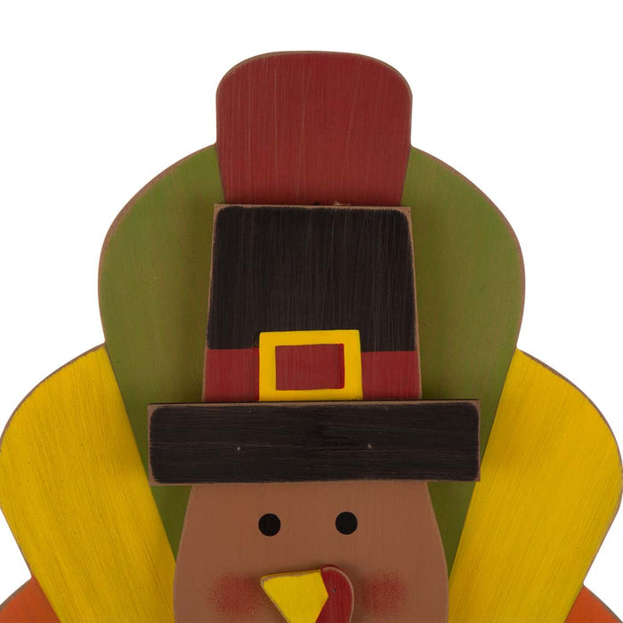40.00“H Thanksgiving Wooden Turkey Porch Decor
