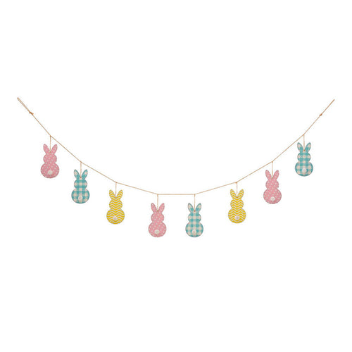 72"L Easter Metal Bunny Garland