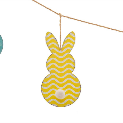 72"L Easter Metal Bunny Garland