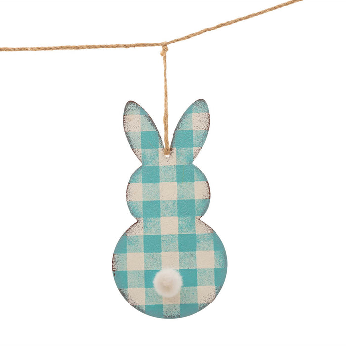 72"L Easter Metal Bunny Garland