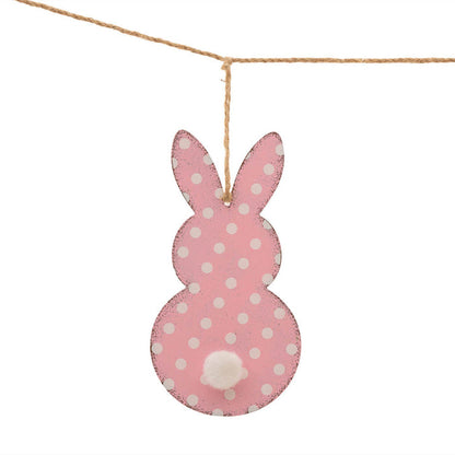 72"L Easter Metal Bunny Garland