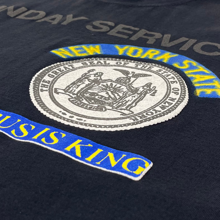 Jesus Is King 2019 NY Sunday Service Tee in Navy