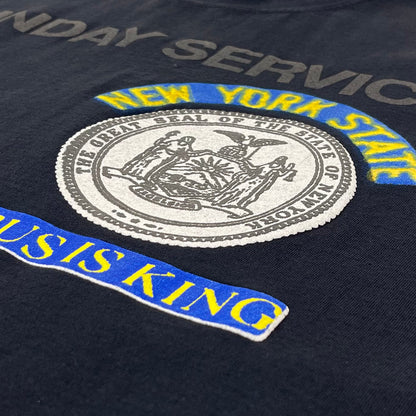 Jesus Is King 2019 NY Sunday Service Tee in Navy