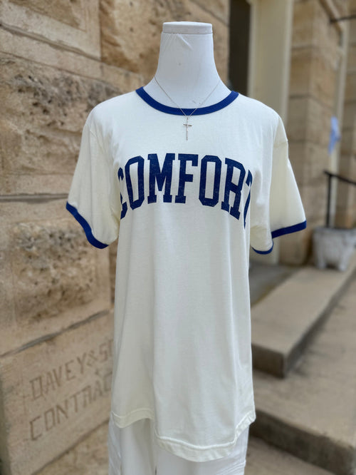 COMFORT Ringer Graphic Top