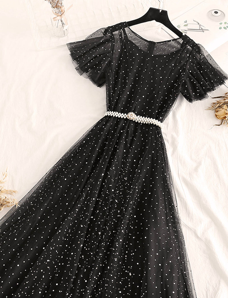 A line tulle short dress summer dress S12