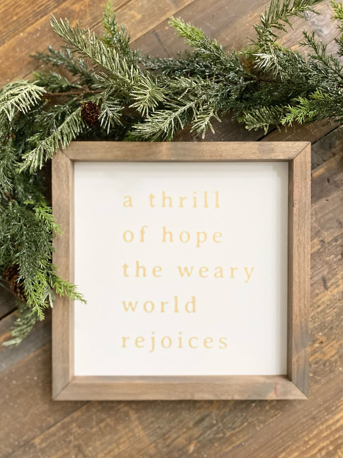 A Thrill of Hope <br>Framed Print