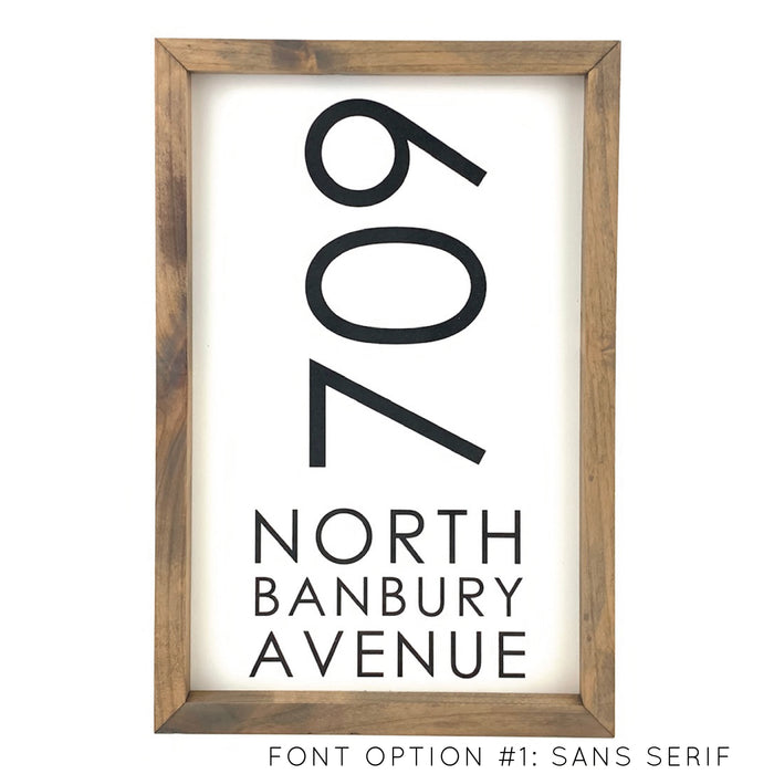 Address <br>Personalized Porch Saying