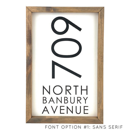 Address <br>Personalized Porch Saying