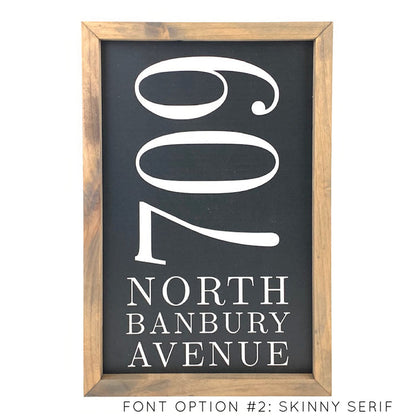 Address <br>Personalized Porch Saying