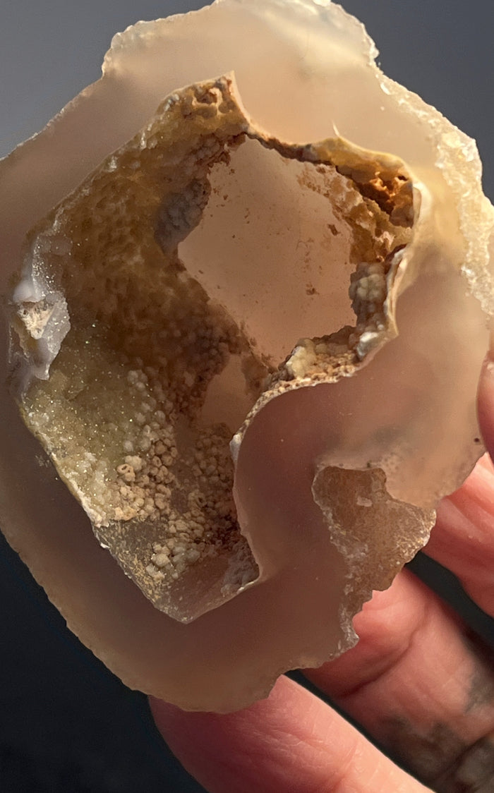 Agate Geode Half 051 - Of Coins & Crystals