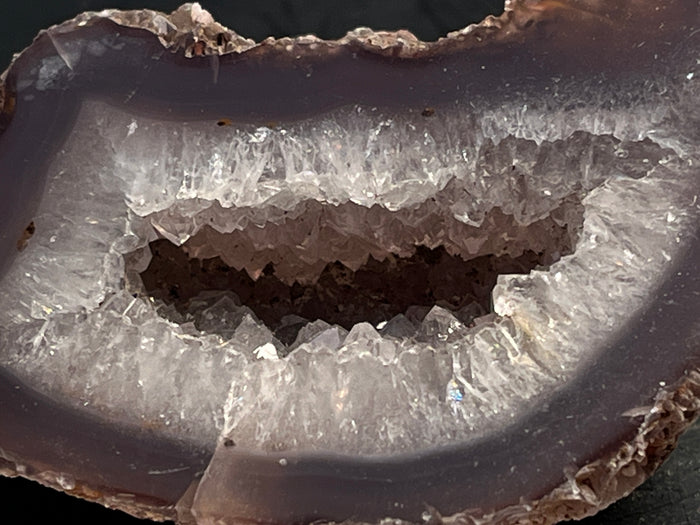 Agate Geode Half 062 - Of Coins & Crystals