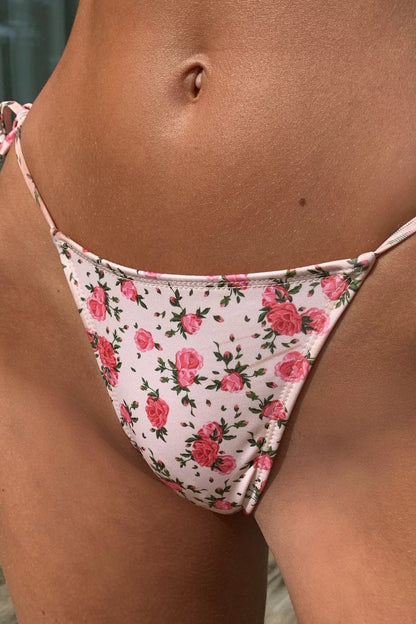 Alluring Chic Printed Tie Two Piece Swim Set